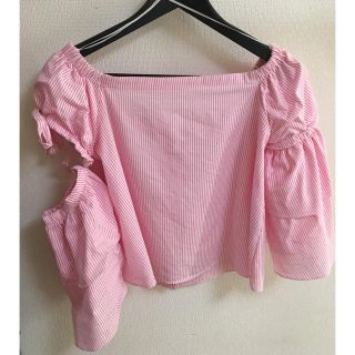 ザラ(ZARA)のZARA ブラウス オフショル オフショルダー シャツ(シャツ/ブラウス(長袖/七分))