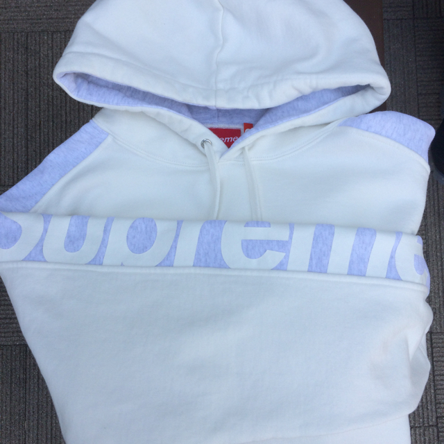 Supreme Sideline Hooded Sweatshirt 白 L