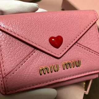 ミュウミュウ(miumiu)のミュウミュウ ラブレター rosa (財布)