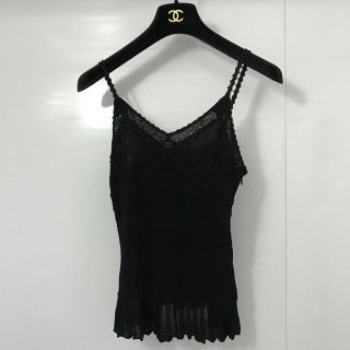 シャネル(CHANEL)の星ママ様 ご専用♡CHANELレースとフリンジが可愛いキャミソール(キャミソール)