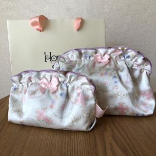 ハニーサロンバイフォピッシュ(honey salon by foppish)のハニーサロン☆ Honey Salon by foppishポーチ大小2個☆美品(ポーチ)