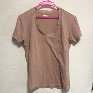 マーガレットハウエル(MARGARET HOWELL)の【MHL】ピンクTシャツ(Tシャツ(半袖/袖なし))