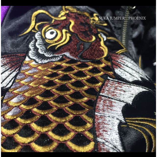 奉天承運◇M~2L◇本刺繍◇リバーシブル◇鯉+観音+鳳凰刺 奉天承運◇M~2L◇本刺繍◇リバーシブル◇鯉+観音+鳳凰刺