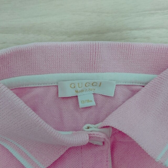 Gucci(グッチ)のGUCCI グッチ ポロシャツ 12mー18m 70cm キッズ/ベビー/マタニティのベビー服(~85cm)(シャツ/カットソー)の商品写真