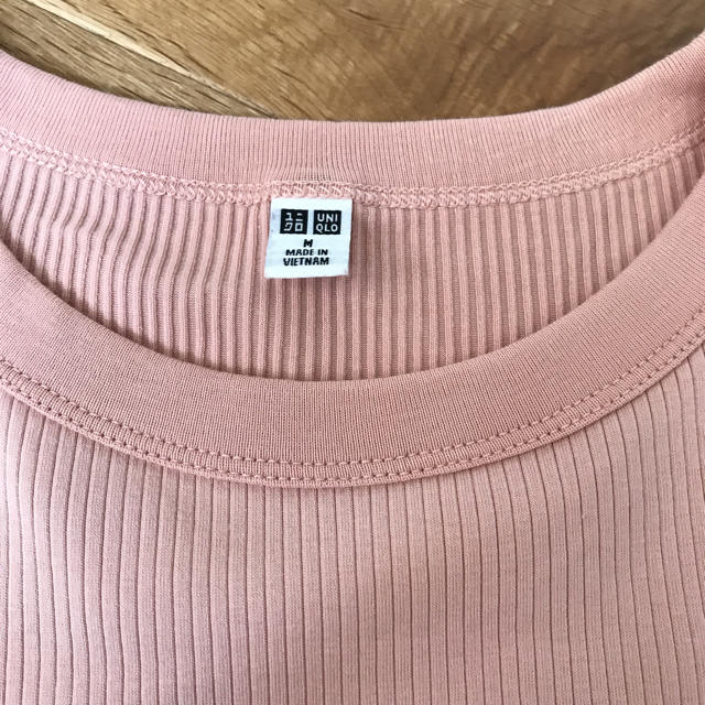 UNIQLO(ユニクロ)のUNIQLO/リブＴ レディースのトップス(Tシャツ(半袖/袖なし))の商品写真