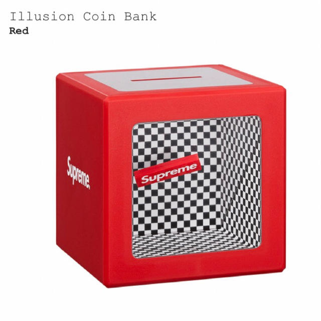 Supreme 18ss illusion coin bank