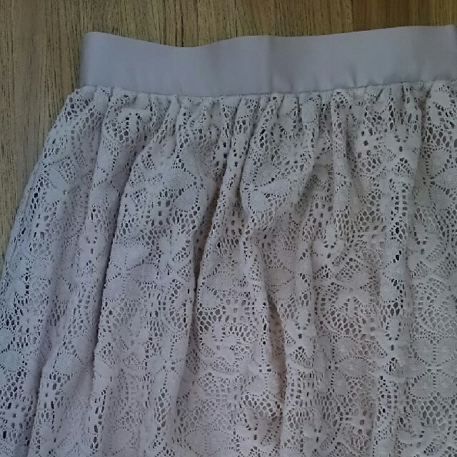 レースﾍﾑ丈スカート レディースのスカート(ひざ丈スカート)の商品写真