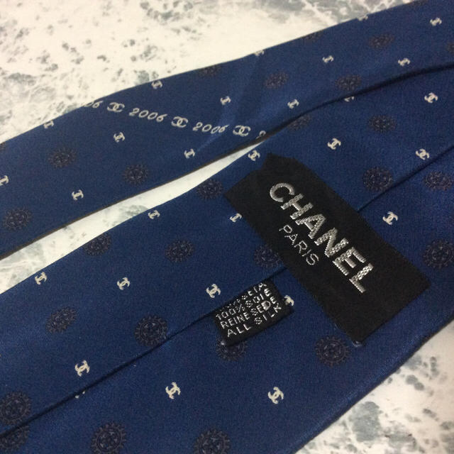 CHANEL(シャネル)の正規/CHANEL/シャネル/ココマーク/ネクタイ/dark blue メンズのファッション小物(ネクタイ)の商品写真