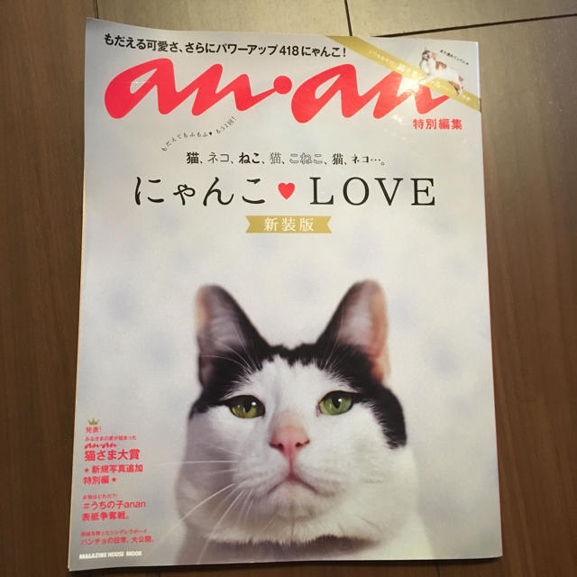 anan☆にゃんこLOVE新装版 シール付き エンタメ/ホビーの雑誌(アート/エンタメ/ホビー)の商品写真