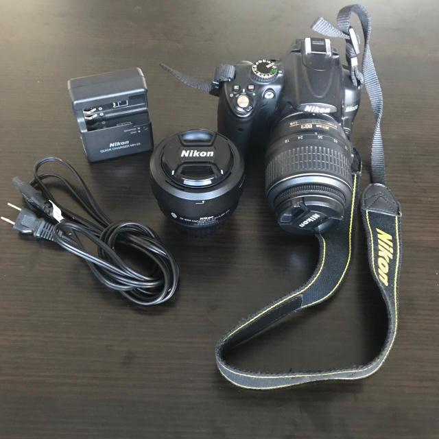 スマホ/家電/カメラ一眼レフ Nikon D5000 2レンズセット 単焦点レンズ フルセット