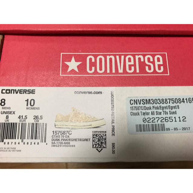 CONVERSE(コンバース)のChuck Taylor 70s CT70 チャックテイラー スエード ピンク メンズの靴/シューズ(スニーカー)の商品写真