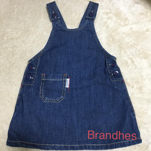 Branshes(ブランシェス)のあープロフ読んで様専用 ジャンパースカート90cm キッズ/ベビー/マタニティのキッズ服女の子用(90cm~)(スカート)の商品写真