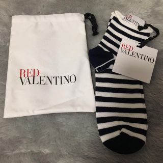 レッドヴァレンティノ(RED VALENTINO)のRED VALENTINO ボーダーソックス(ソックス)