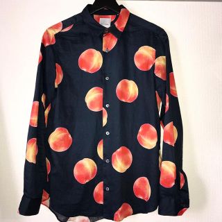 ポールスミス(Paul Smith)の激レア ポールスミス シャツ ピーチ柄 桃柄(シャツ)