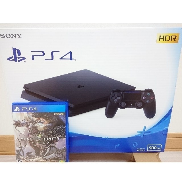 PS4 500GB ブラック + モンスターハンターワールド セット - 家庭用 PS4 500GB ブラック + モンスターハンターワールド セット - 家庭用