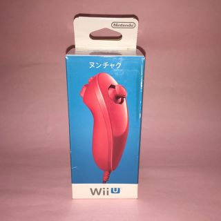 ウィーユー(Wii U)の即購入OK! 新品未開封品☆　WiiU ヌンチャク　赤(家庭用ゲーム機本体)