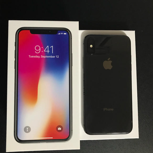 iPhone X simフリー 256gb black