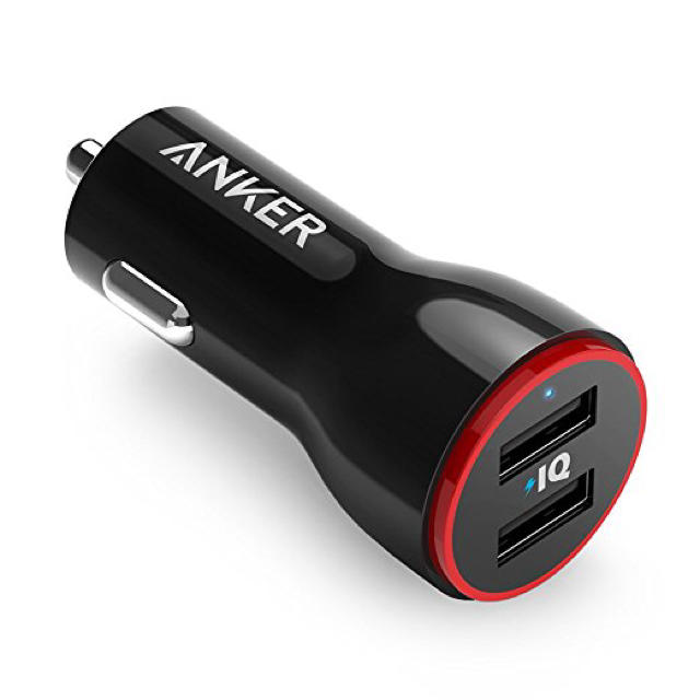 Anker PowerDrive 2 (24W 2ポート カーチャージャー) 自動車/バイクの自動車(車内アクセサリ)の商品写真