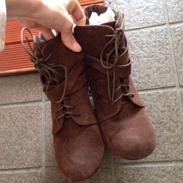 ショートブーツ♡ブラウン レディースの靴/シューズ(ブーツ)の商品写真