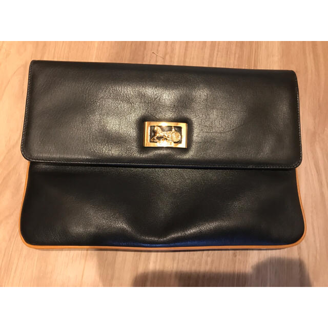 セリーヌ クラッチバッグ CELINE 金具馬車