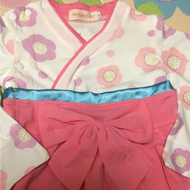新品 袴ロンパース 80cm 女の子 キッズ/ベビー/マタニティのベビー服(~85cm)(和服/着物)の商品写真