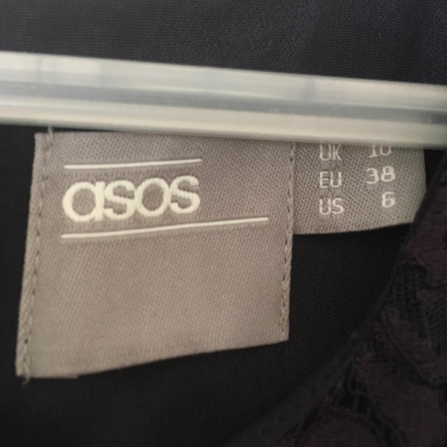 asos(エイソス)のASOSレースワンピース レディースのフォーマル/ドレス(ミディアムドレス)の商品写真