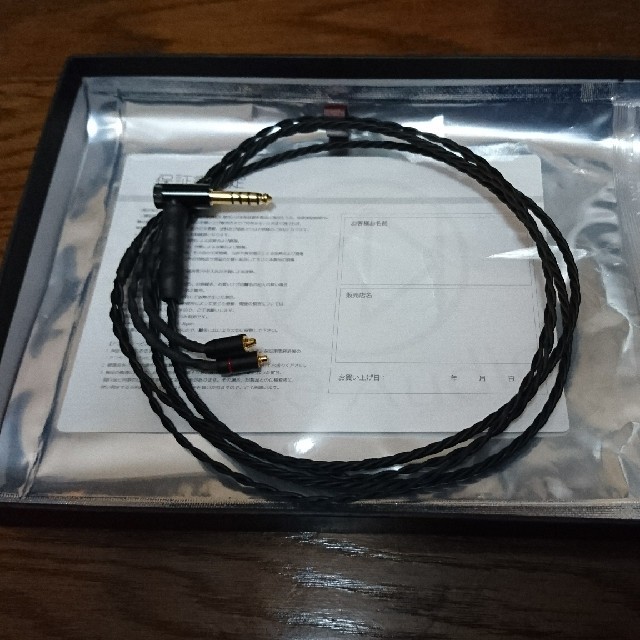 iriver(アイリバー)のBrise Audio STR7Ref. L型5極Φ4.4mm-MMCX
スマホ/家電/カメラのオーディオ機器(ヘッドフォン/イヤフォン)の商品写真