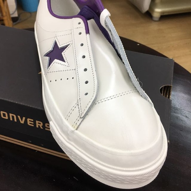 CONVERSE(コンバース)のコンバース ワンスター WHITE/purple メンズの靴/シューズ(スニーカー)の商品写真