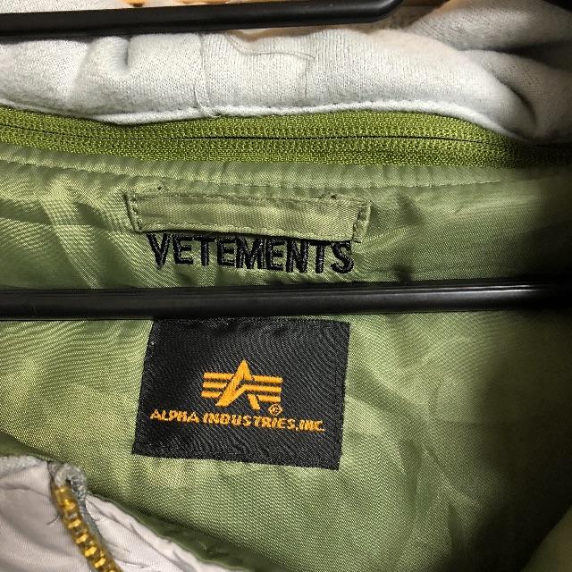 vetements×alpha ma1 メンズのジャケット/アウター(フライトジャケット)の商品写真