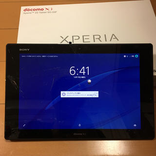 エクスペリア(Xperia)のジャンク品 SO-05F Xperia Z2 Tablet Black (タブレット)