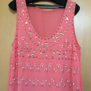 チェスティ(Chesty)のChestyリッチビジューパーツチュニック☆ノースリーブ(チュニック)