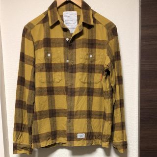 ダブルタップス(W)taps)のWTAPS  ネルシャツ チェック シャツ S マスタード ブラウン(シャツ)