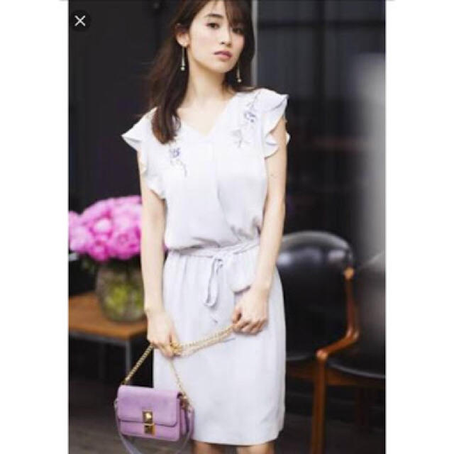 新品♡アプワイザーリッシェ♡ライン刺しゅうゆるシャツワンピース