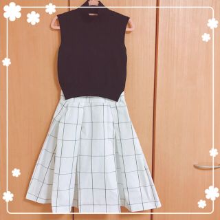 フレイアイディー(FRAY I.D)の＊aco様専用＊フレイI.D.♡タフタコンビニットワンピース(ひざ丈ワンピース)