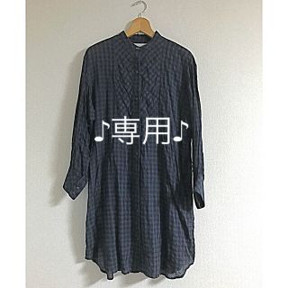 レプシィム(LEPSIM)の【専用】LEPSIM ギンガムチェック ロングシャツ(シャツ/ブラウス(長袖/七分))