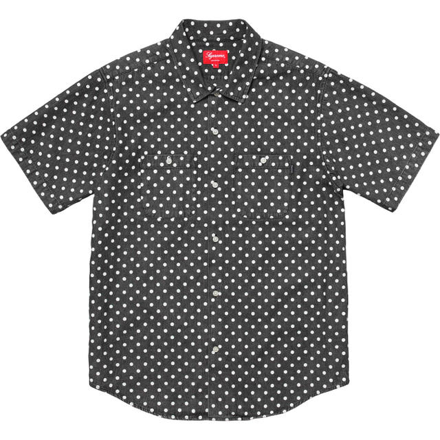 Supreme(シュプリーム)のsupreme Polka Dot Denim Shirt 黒 M メンズのトップス(シャツ)の商品写真