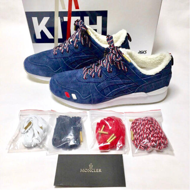 MONCLER(モンクレール)のKITH × Moncler × Asics GEL-LYTE Ⅲ Nevy メンズの靴/シューズ(スニーカー)の商品写真