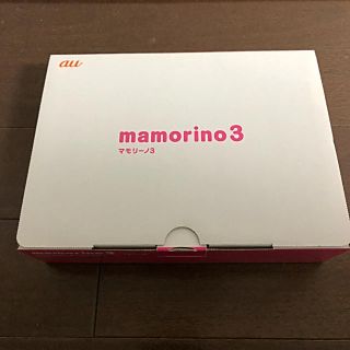 キョウセラ(京セラ)の中古 白ロム au mamorino3(携帯電話本体)