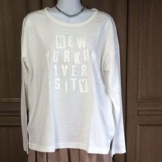 アズールバイマウジー(AZUL by moussy)のお値段変更しました！/【新品】AZUL/ロングスリーブTシャツ/ホワイト(Tシャツ(長袖/七分))