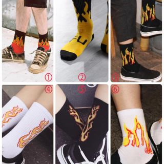 【残りわずか】ファイアー ソックス 靴下 イージーブースト vans と相性◎(ソックス)