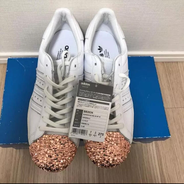 adidas(アディダス)の新品‼︎アディダスオリジナルス スーパースターメタルトゥ ブロンズ 27.5cm メンズの靴/シューズ(スニーカー)の商品写真