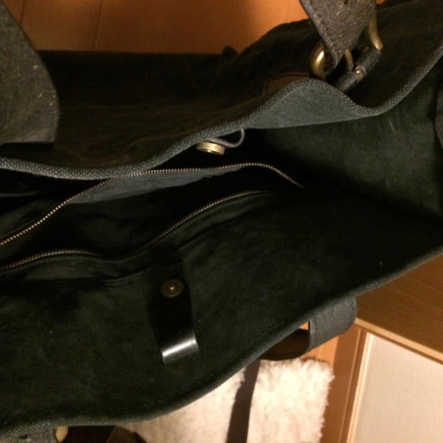 MUJI (無印良品)(ムジルシリョウヒン)の 無印良品 帆布 柿渋染 トートショルダーバッグ レディースのバッグ(トートバッグ)の商品写真