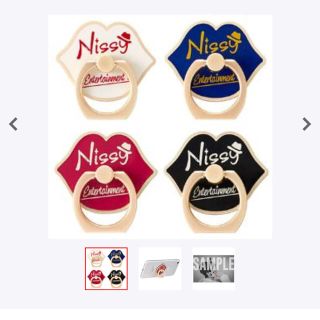 トリプルエー(AAA)のnissy スマホリング 黒 定価プラス送料(アイドルグッズ)