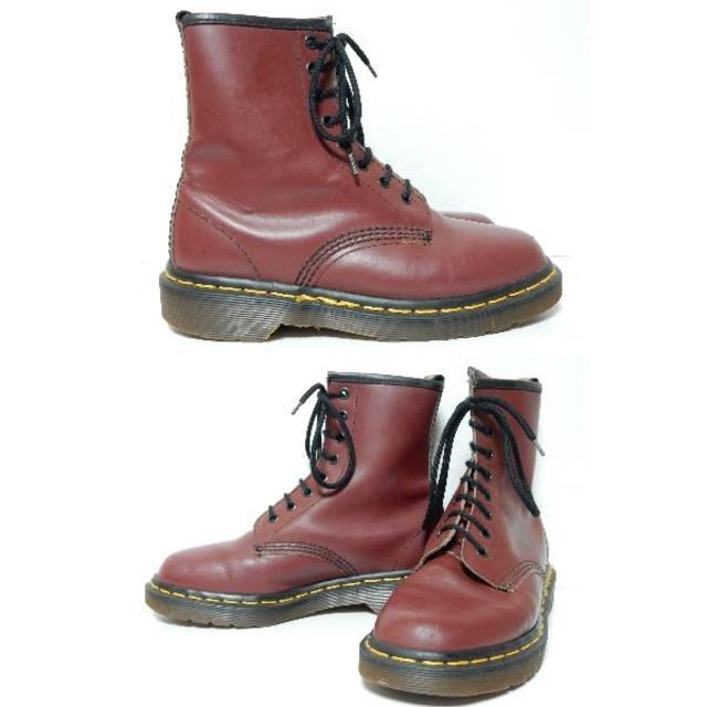 Dr.Martens - 美品!茶芯!英国製!ドクターマーチン8ホールUK4 Dr.Martens - 美品!茶芯!英国製!ドクターマーチン8ホールUK4