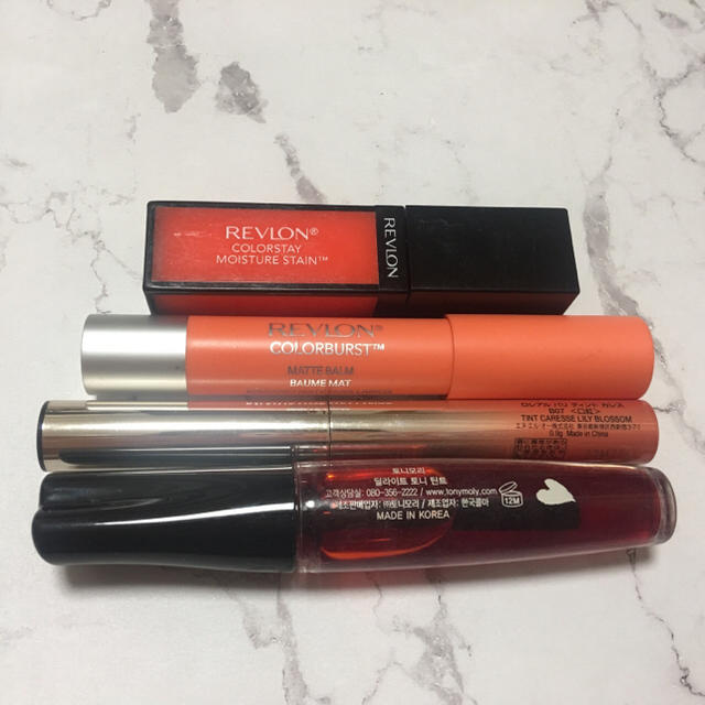 REVLON(レブロン)のオレンジ リップ セット💄 コスメ/美容のベースメイク/化粧品(口紅)の商品写真