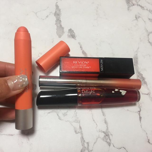 REVLON(レブロン)のオレンジ リップ セット💄 コスメ/美容のベースメイク/化粧品(口紅)の商品写真