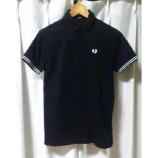 フレッドペリー(FRED PERRY)の美品　レアモデル　FRED PERRY　銀糸　ジップポロシャツ　Ｓ(ポロシャツ)