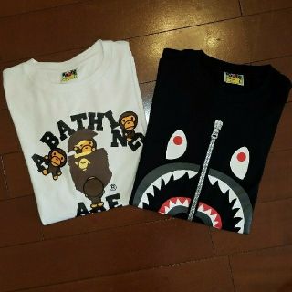 アベイシングエイプ(A BATHING APE)の【Lサイズ】BAPE ロンT2枚セット(Tシャツ/カットソー(七分/長袖))