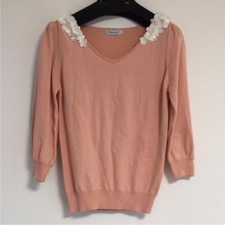 アナトリエ(anatelier)の美品☆アナトリエ  12,000円 桜ピンクが素敵な春のコットンニット(ニット/セーター)