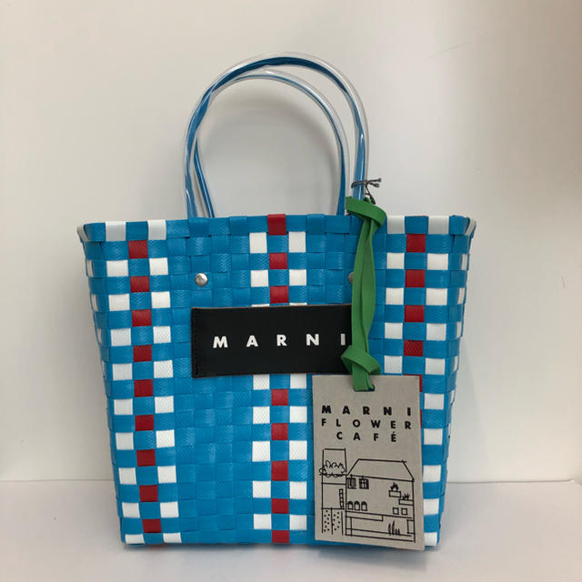 MARNI マルニ ピクニックバッグ 水色